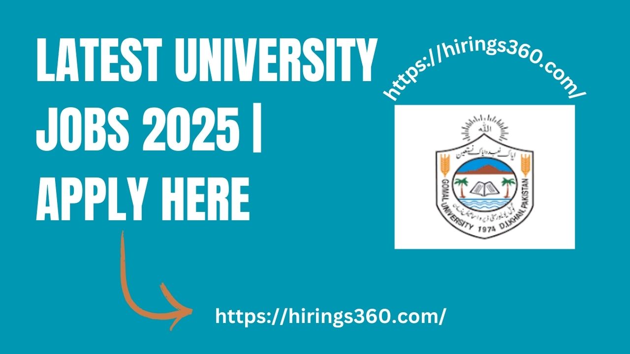 Latest University Jobs 2025 | Apply Here